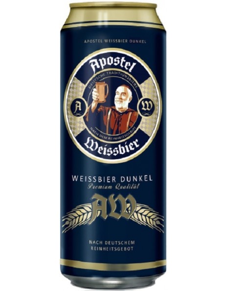 Пиво "Apostel" Weissbier Dunkel, in can, 0.5 л