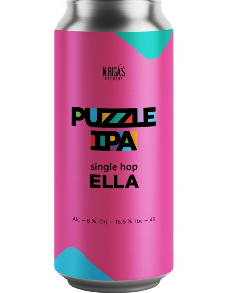 Пиво New Riga's Brewery, "Puzzle IPA" Ella, in can, 0.45 л