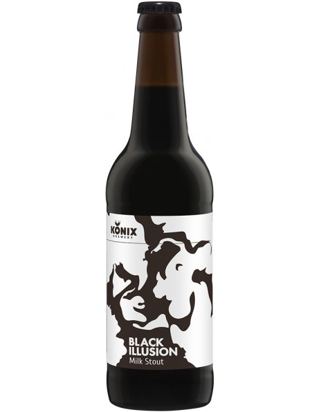 Пиво Konix Brewery, "Black Illusion" Milk Stout, 0.5 л