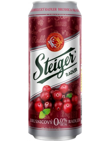 Пиво "Steiger" Radler Svetla Brusnica, Nealko, 0.5 л