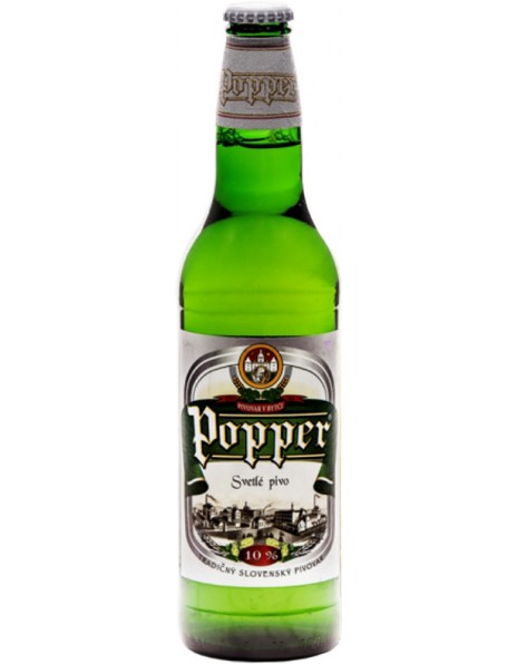 Пиво "Popper" 10% Svetly, 0.5 л