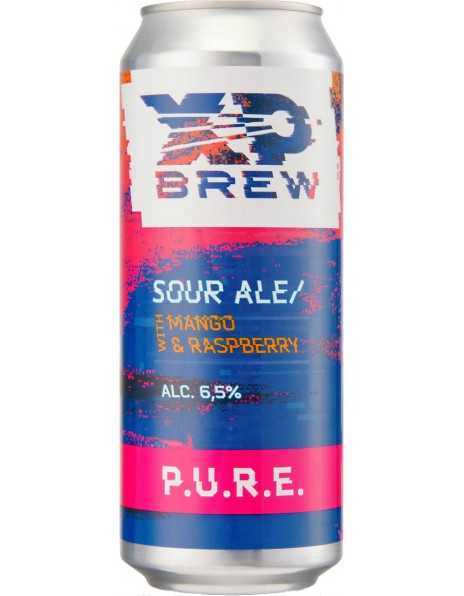 Пиво XP Brew, P.U.R.E. Mango &amp; Raspberry, in can, 0.5 л