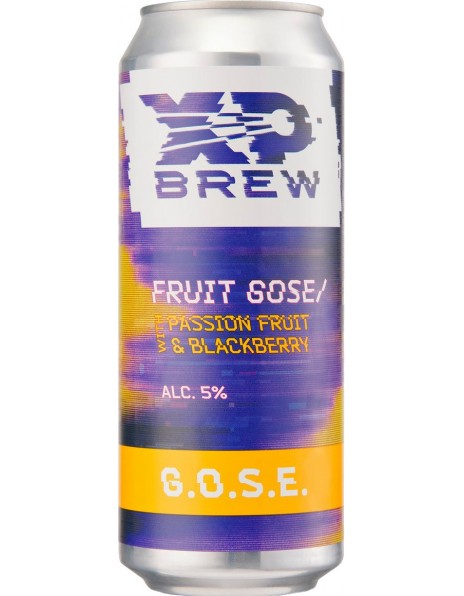 Пиво XP Brew, G.O.S.E. Passion Fruit &amp; Blackberry, in can, 0.5 л