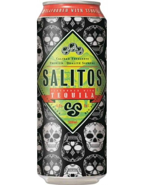 Пиво "Salitos" Tequila, in can, 0.5 л