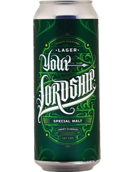 Пиво Stamm Beer, "Your Lordship", in can, 0.5 л