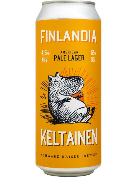 Пиво Schwarz Kaiser, "Finlandia Keltainen", in can, 0.5 л