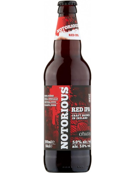 Пиво Carlow, "O'Hara's" Notorious, Red IPA, 0.5 л