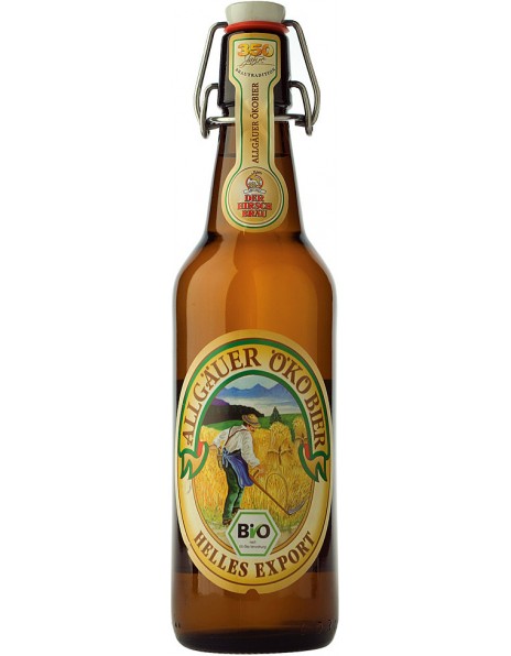 Пиво Der Hirschbrau, "Allgauer Okobier", 0.5 л