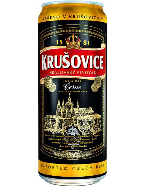 Пиво "Krusovice" Cerne, in can, 0.5 л