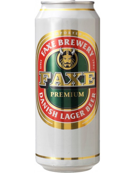 Пиво "Faxe" Premium, in can, 0.5 л