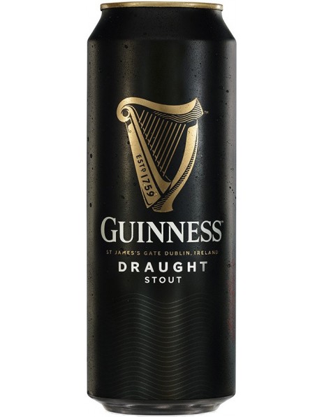 Пиво "Guinness" Draught (with nitrogen capsule), in can, 0.44 л