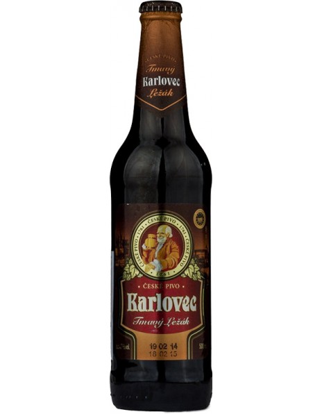 Пиво "Karlovec" Tmavy Lezak, 0.5 л