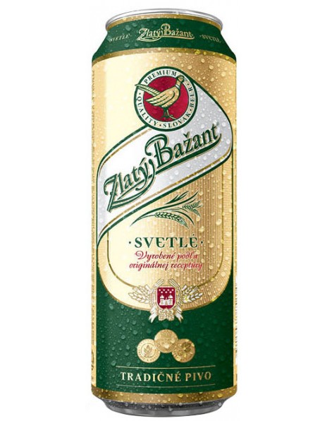 Пиво "Златый Базант" Светлое, в жестяной банке, 0.48 л