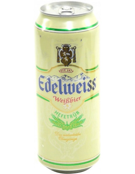 Пиво "Edelweiss" Weissbier, in can, 0.5 л