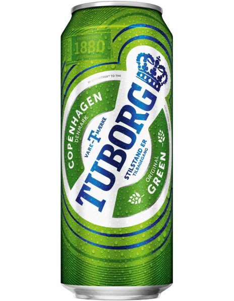 Пиво "Tuborg" Green, in can, 0.45 л