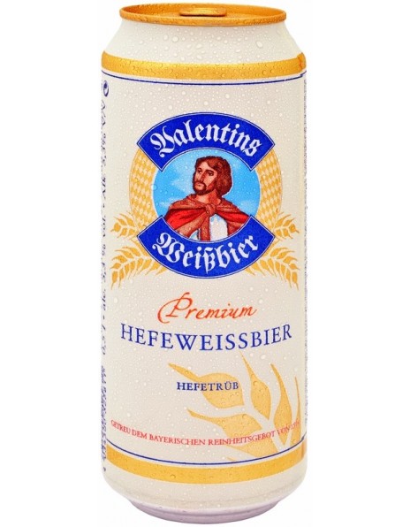 Пиво "Valentins" Premium Hefeweissbier, in can, 0.5 л