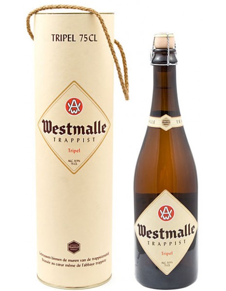 Пиво Westmalle, "Trappist Tripel", in gift tube, 0.75 л