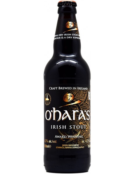 Пиво Carlow, "O'Hara's" Irish Stout, 0.5 л