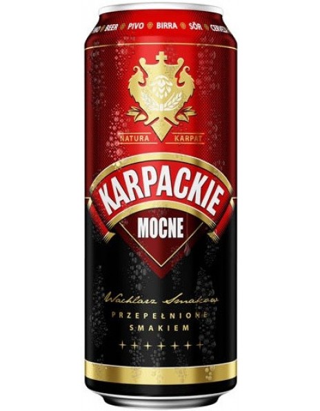Пиво "Karpackie" Mocne, in can, 0.5 л