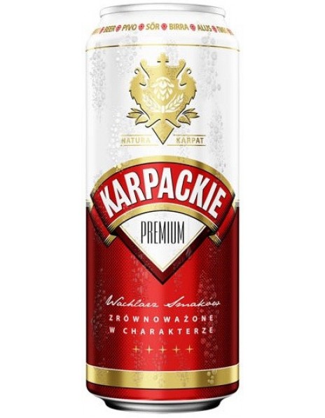 Пиво "Karpackie" Premium, in can, 0.5 л