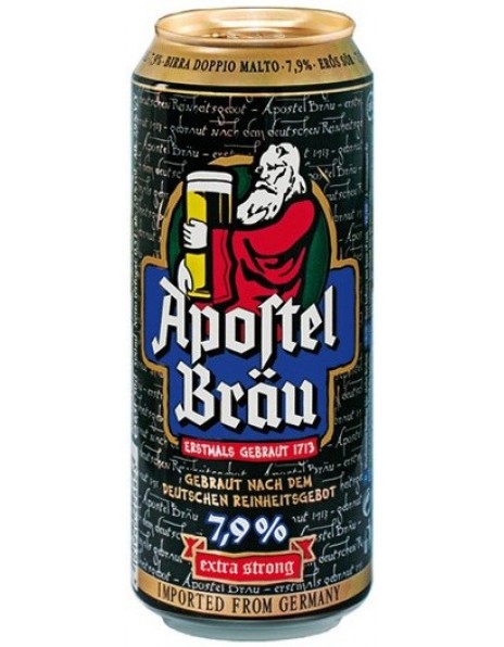 Пиво "Apostel Brau" Extra Strong, in can, 0.5 л