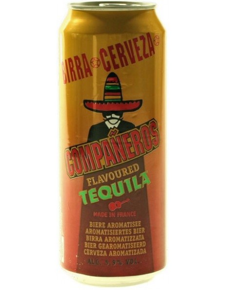 Пиво "Companeros" Tequila, in can, 0.5 л