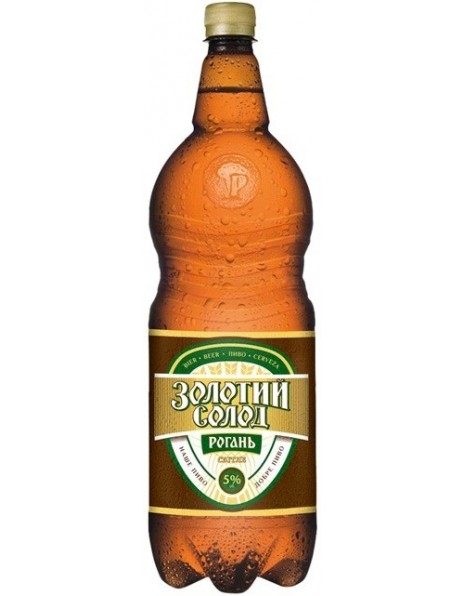 Пиво Rogan, "Golden Malt", PET, 2 л