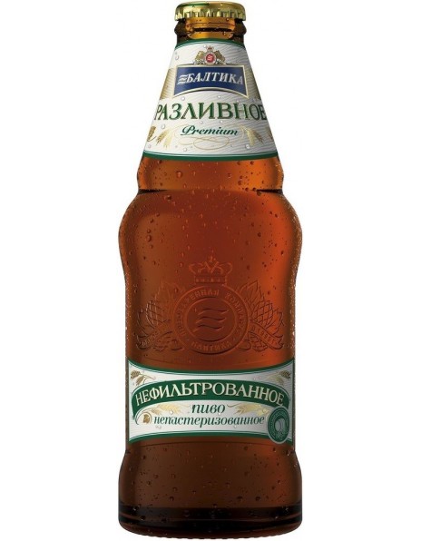 Пиво Балтика Разливное Нефильтрованное, 0.44 л