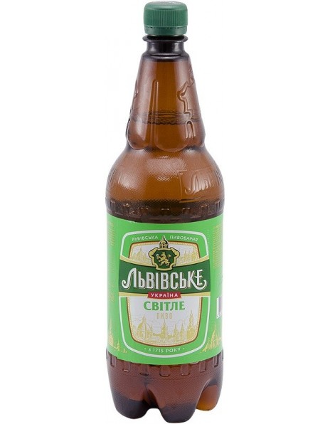 Пиво Балтика, "Львовское" Светлое, в пластиковой бутылке, 1 л