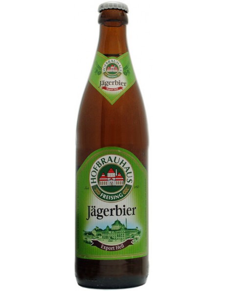 Пиво Hofbrauhaus Freising, Jagerbier, Export Hell, 0.5 л
