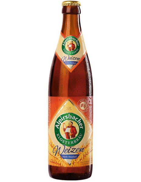 Пиво Alpirsbacher klosterbraeu, Weizen Hefe Dunkel, 0.5 л