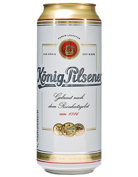 Пиво "Konig Pilsener", in can, 0.5 л