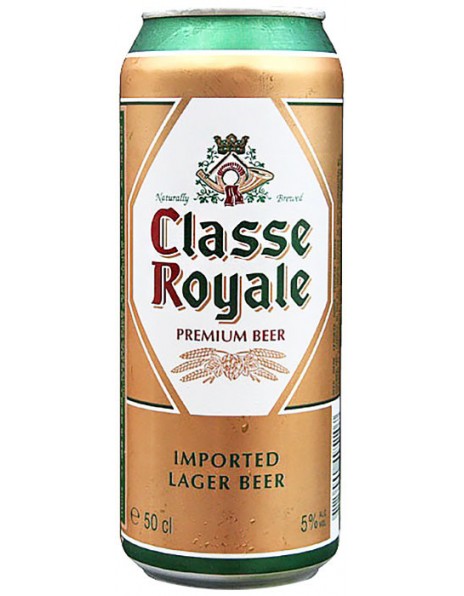 Пиво "Classe Royale" Premium Lager, in can, 0.5 л