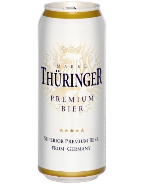 Пиво "Thuringer" Premium Bier, in can, 0.5 л