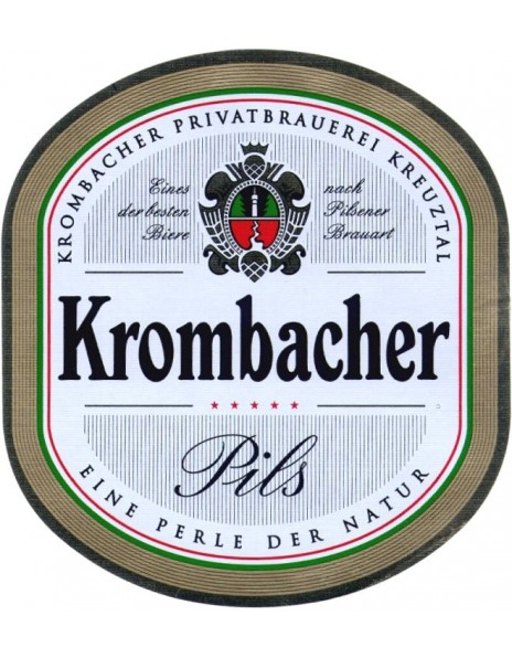 Пиво "Krombacher" Pils, in keg, 30 л