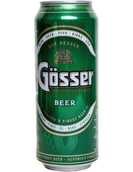 Пиво "Gosser", in can, 0.5 л