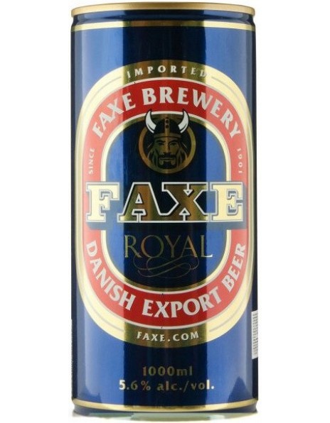 Пиво "Faxe" Royal Export, in can, 1 л