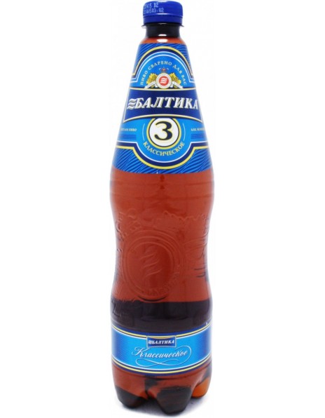 Пиво "Балтика №3" Классическое (Украина), ПЭТ, 1 л