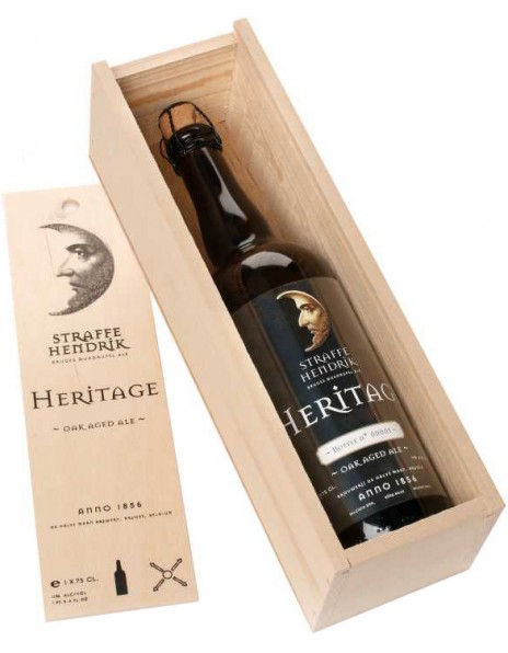 Пиво "Straffe Hendrik" Heritage, wooden box, 0.75 л