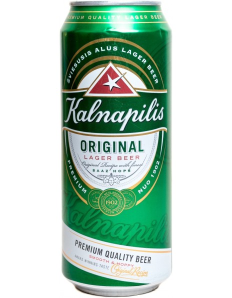 Пиво "Калнапилис" Ориджинл, в жестяной банке, 0.5 л