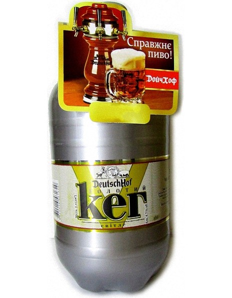 Пиво "DeutschHof" Keg Zolotoj, PET, 1 л