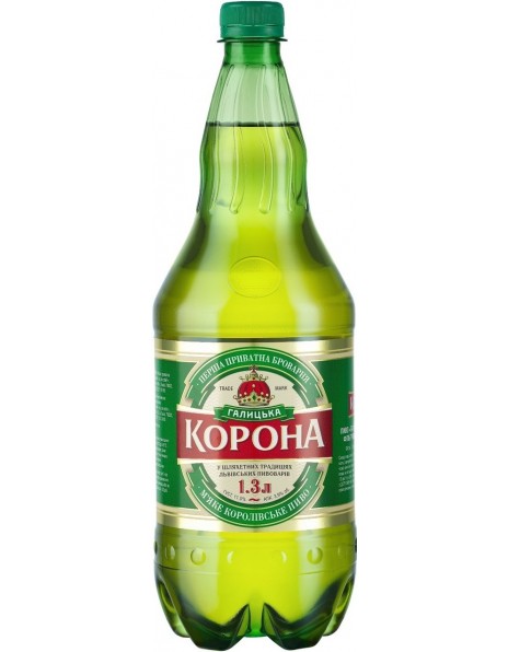 Пиво "Галицкая Корона", ПЭТ, 1.3 л