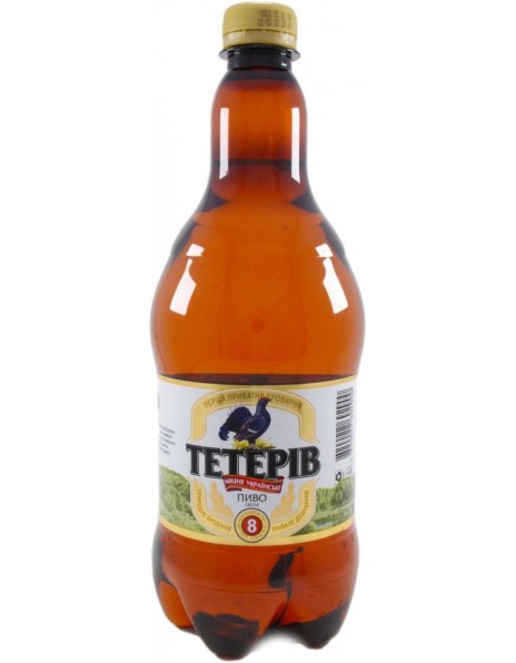 Пиво "Тетерев", ПЭТ, 0.9 л