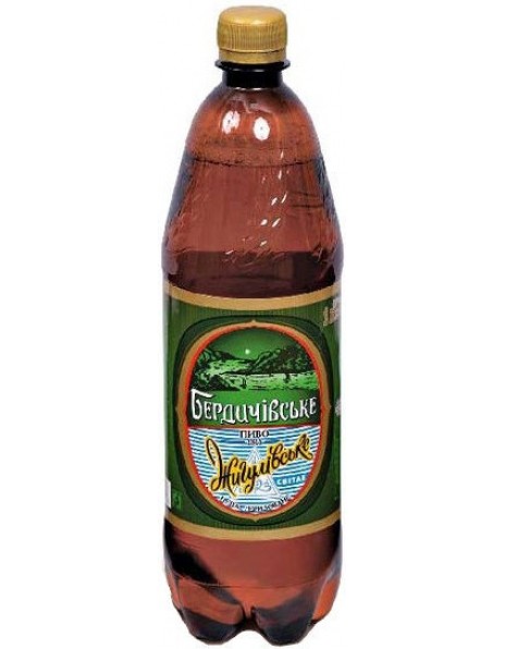 Пиво "Бердичівське" Жигулівське, ПЭТ, 1 л