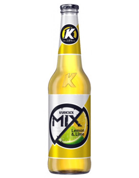 Пиво "Клинское" Микс, Лимон и Лайм, 0.5 л