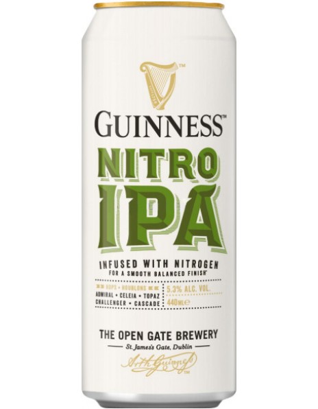 Пиво Guinness, "Nitro" IPA, in can, 0.44 л