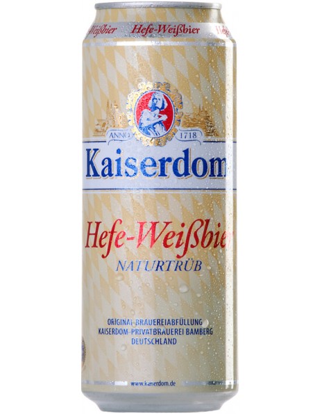 Пиво "Kaiserdom" Hefe-Weissbier, in can, 0.5 л