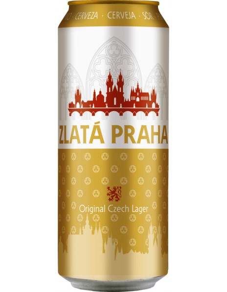 Пиво "Zlata Praha", in can, 0.5 л