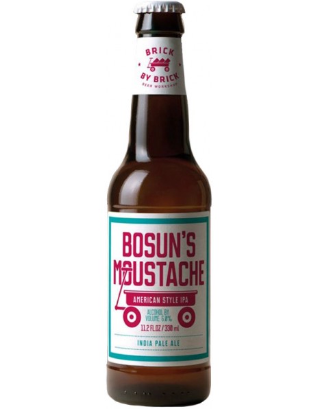 Пиво Brick by Brick, "Bosun‘s Moustache" American IPA, 0.33 л