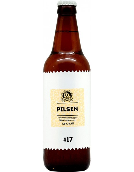 Пиво Brewlok, Pilsen #17, 0.5 л